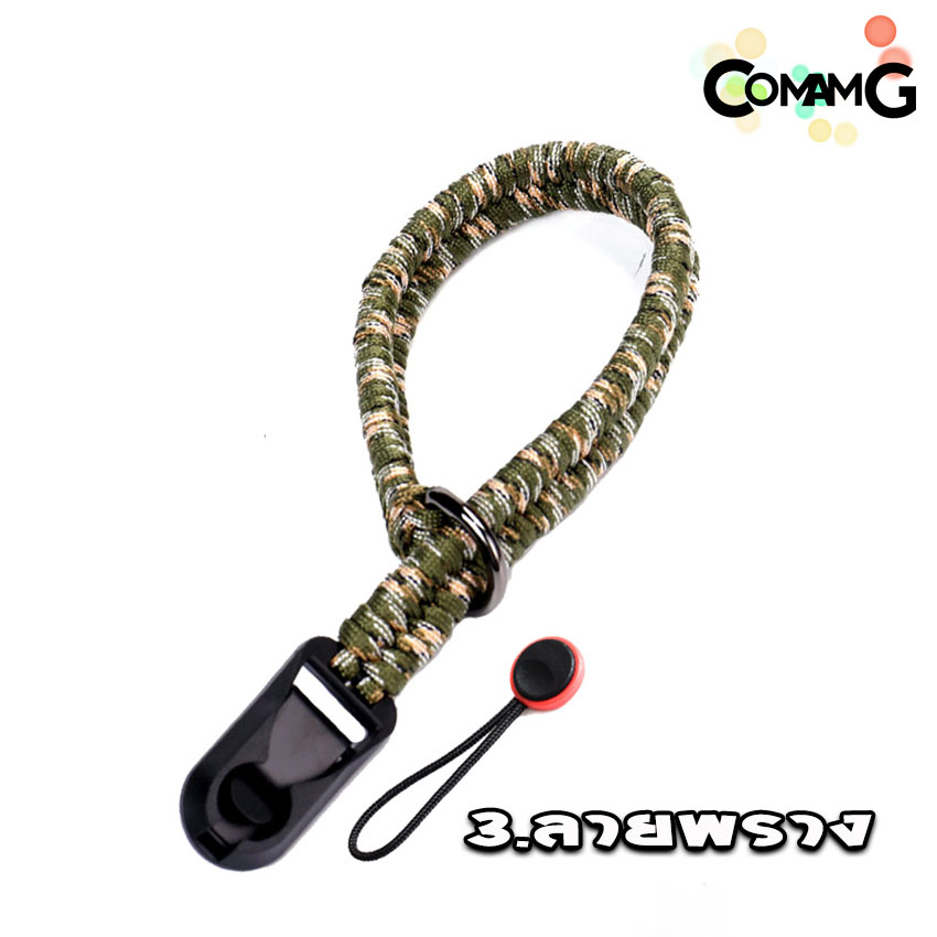 สายคล้องกล้อง คล้องมือ เชือกถัก สายรัดข้อมือ ถักA ปลายเชือกแบบPeakDesign