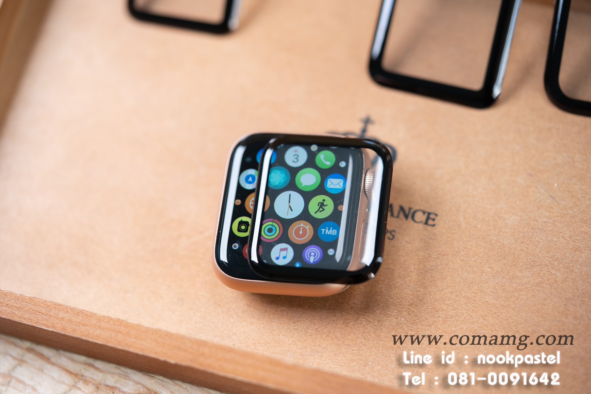 ฟิลม์กระจกลงโค้ง สำหรับSmart watch ขนาดหน้าจอ 38/42/40/44/41/45mm พร้อมส่ง