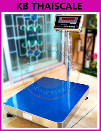 เครื่องชั่งดิจิตอล 100Kg เครื่องชั่งดิจิตอลแบบวางพื้น 100 กิโลกรัม ค่าละเอียด 10 กรัม ยี่ห้อ ZEPPER รุ่น B6S Series ขนาดแท่นชั่ง 50x60cm. (หัวอ่านสแตนเลส)