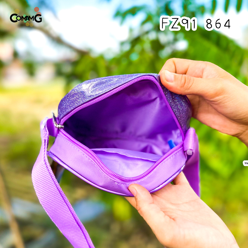 กระเป๋าสะพายข้างเอลซ่า อันนา โฟรเซ่น กระเป๋าคล้องคอเด็ก (Frozen2) ลิขสิทธิ์แท้