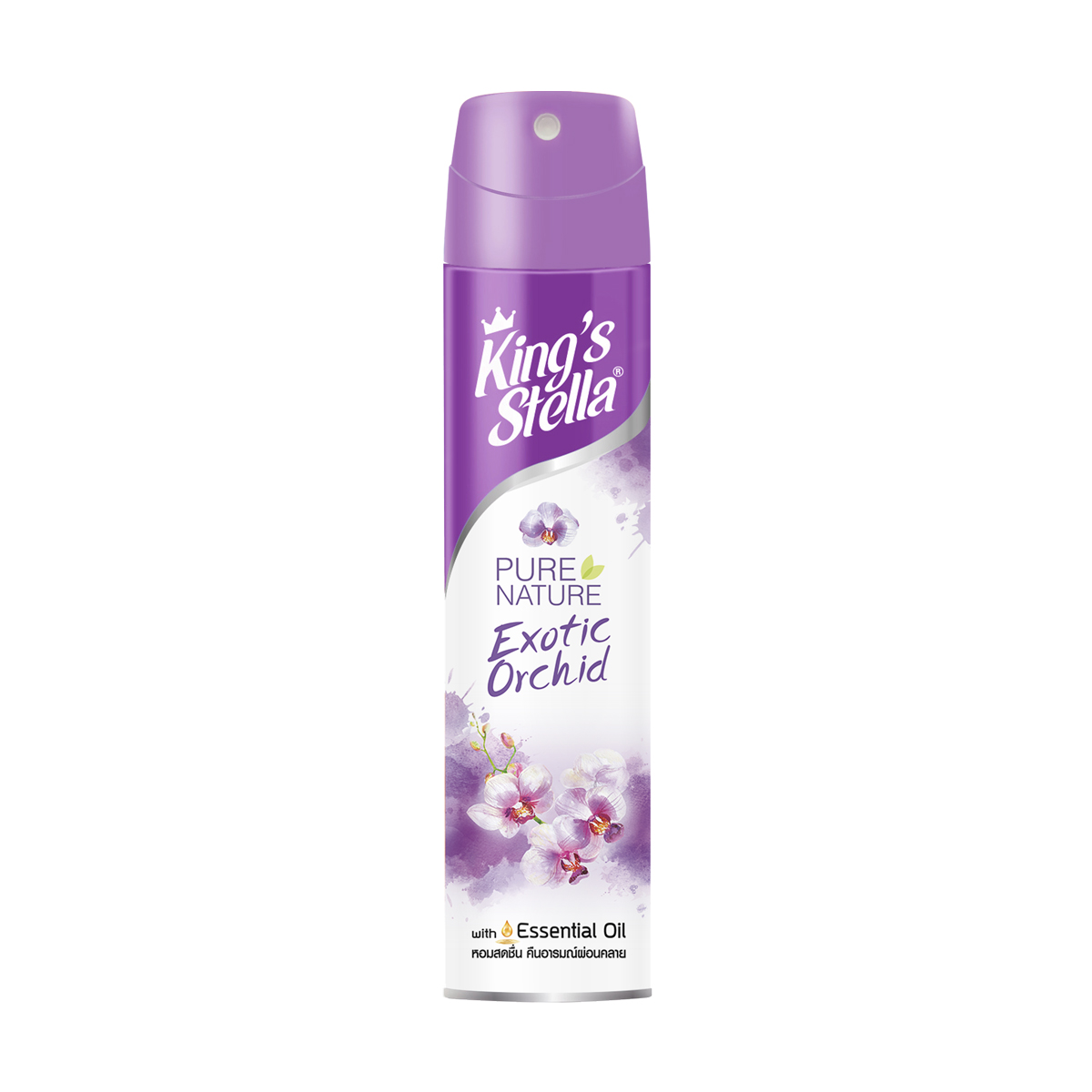 คิงส์ เพียวเนเจอร์สเปรย์ปรับอากาศกลิ่น Exotic Orchid 300ml.