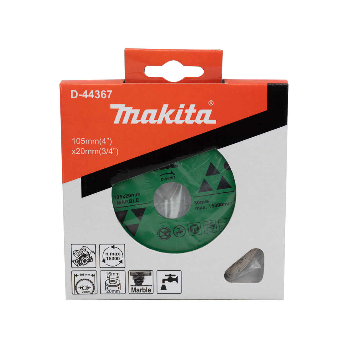 MAKITA ใบตัดเพชร 4" สีเขียว D-44367