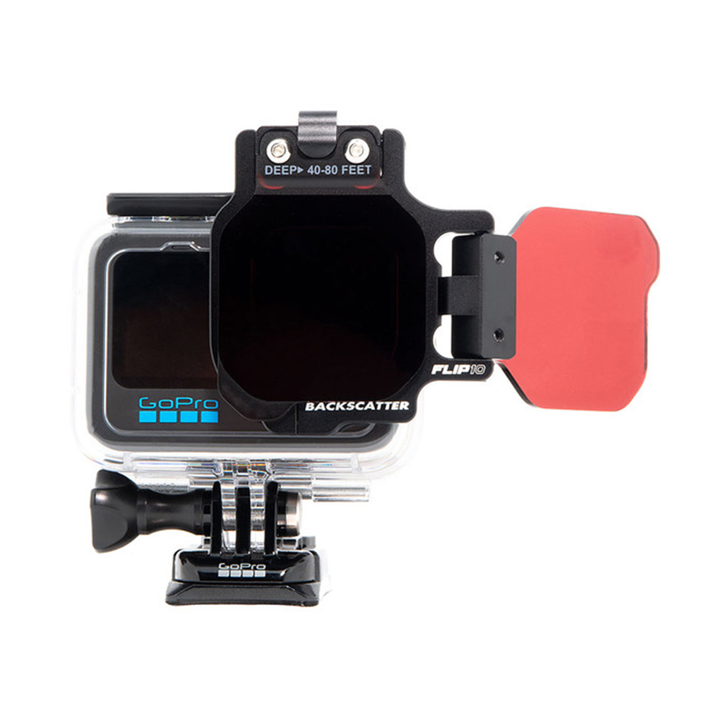GoPro 8 Protective Housing + BACKSCATTER FLIP10+ Two Filter Kit with DIVE & DEEP Filters