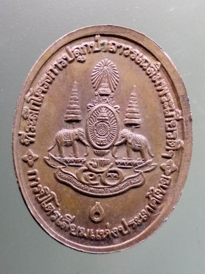 antig FB 449 เหรียญหลวงพ่อคูณวัด บ้านไร่ รุ่น กูรักษ์ป่า ที่ระลึกโครงการปลูกป่าถาวรเฉลิมพระเกียรติ การปิโตรเลียมแห่งประเทศไทย สร้างถวาย