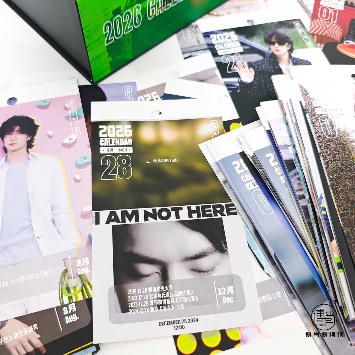 ปฏิทินตั้งโต๊ะ 2026 หวังอี้ป๋อ WangYibo 365 วัน