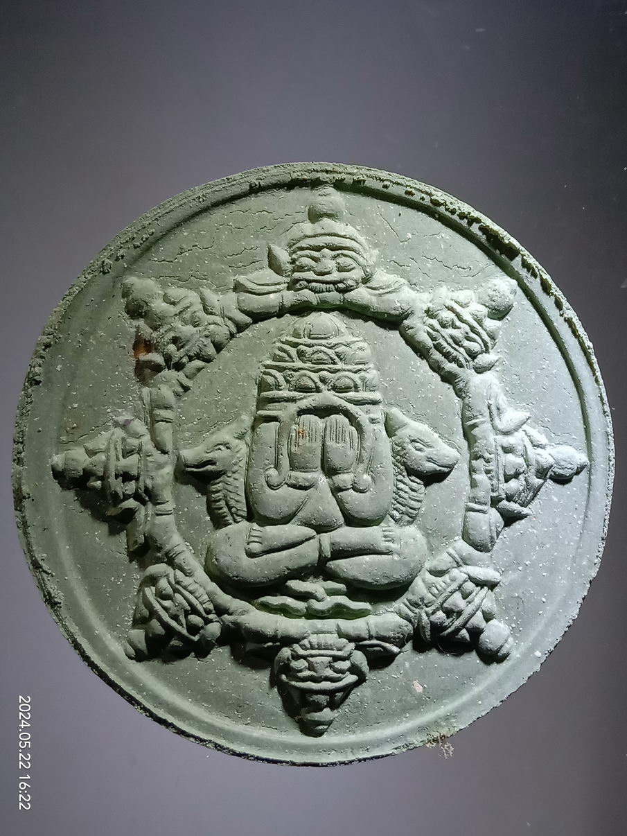 รหัสสินค้า พระมีกล่อง 3947 พระเทวราชโพธิสัตว์จตุคามรามเทพ หลังพระปิดตาพังพระกาฬ รุ่นขุมทรัพย์มหาเศรษฐี พิธีมหาพุทธาภิเษก เทวาภิเษก วัดมหาธาตุวรวิหาร และวัดหรงบน จังหวัดนครศรีธรรมราช