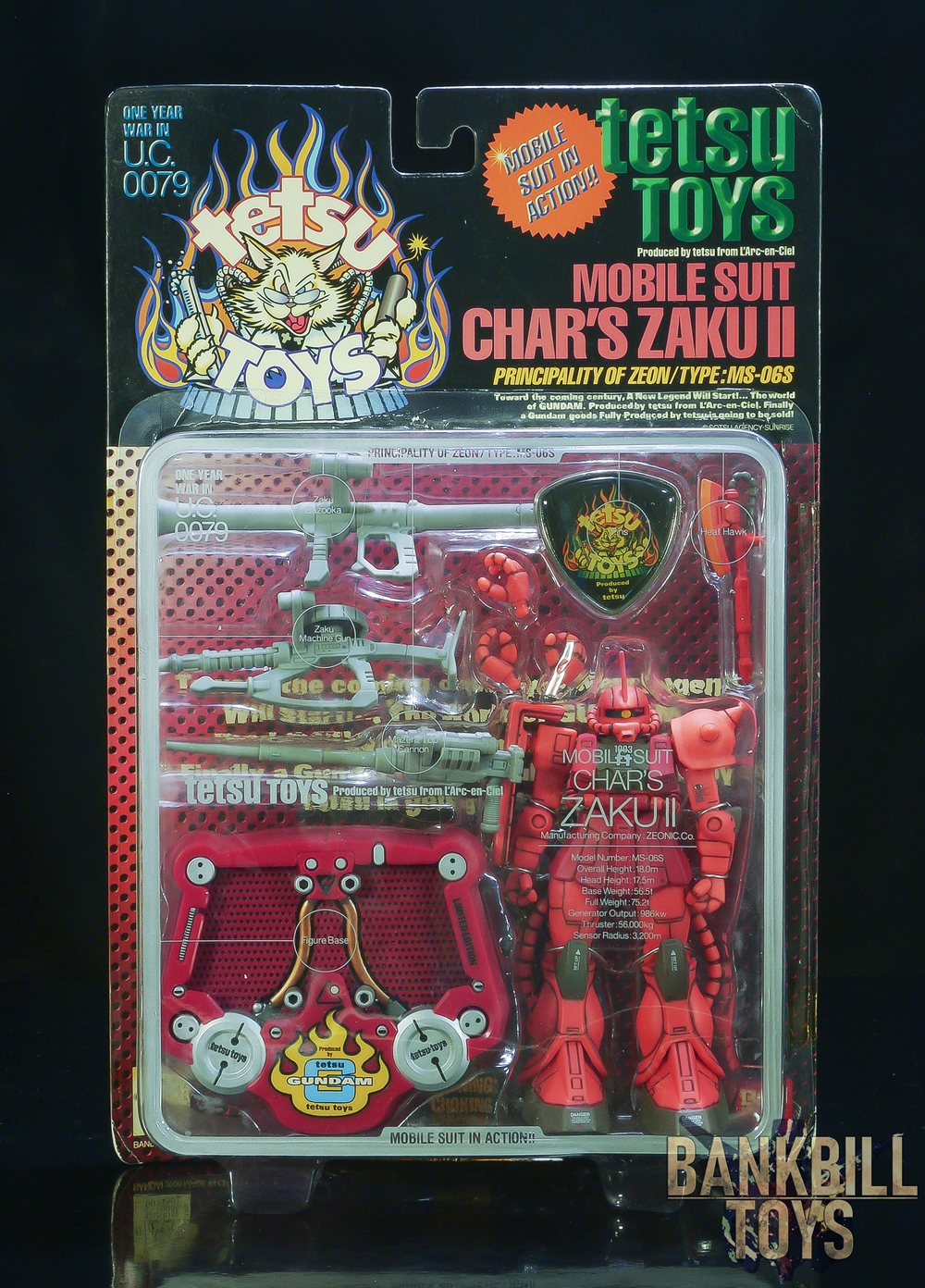 กันดั้ม Bandai MSIA MIA Mobile Suit in Action !! MS-06S Char's Zaku II [tetsu Toys Ver.]