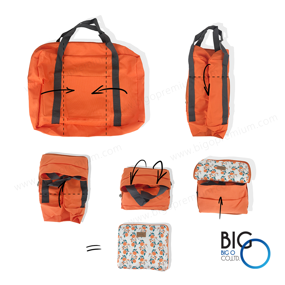 กระเป๋าจัดระเบียบเดินทางพับได้ ลายดอกไม้