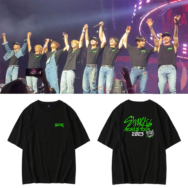 เสื้อยืดคอนเสิร์ต STRAYKIDS : MANIAC World Tour 2023