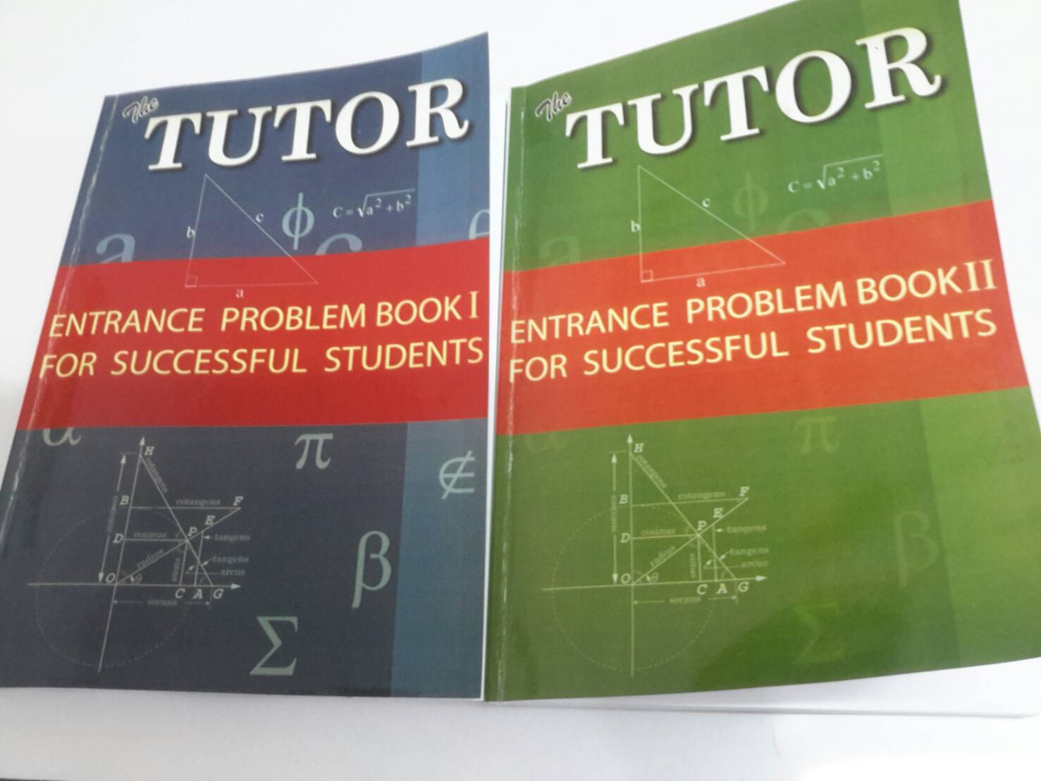 หนังสือรวมโจทย์คณิตศาสตร์ม.ปลาย เล่ม 1+2 ENTRANCE PROBLEM BOOK I+II FOR SUCCESSFUL STUDENTS ของ The Tutor