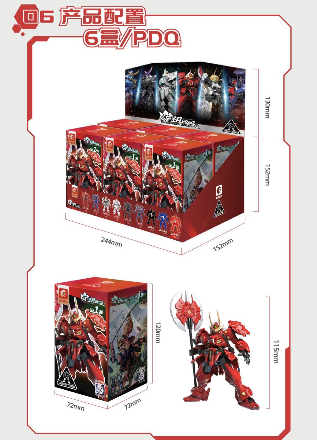 <preorder ปิดรับวันที่ 23/7/2024> เปิดรับPreorder มัดจำ 100 บาท Sembo X Moshowtoys Progenitor Effect Set Set of 6