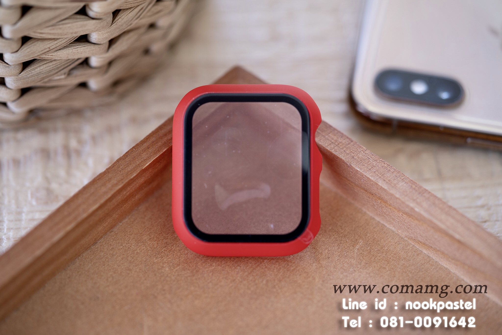 เคสฟิลม์กระจก คลุมรอบตัวคลุมรอบตัว360องศา สำหรับapple watch(ลิงค์2)