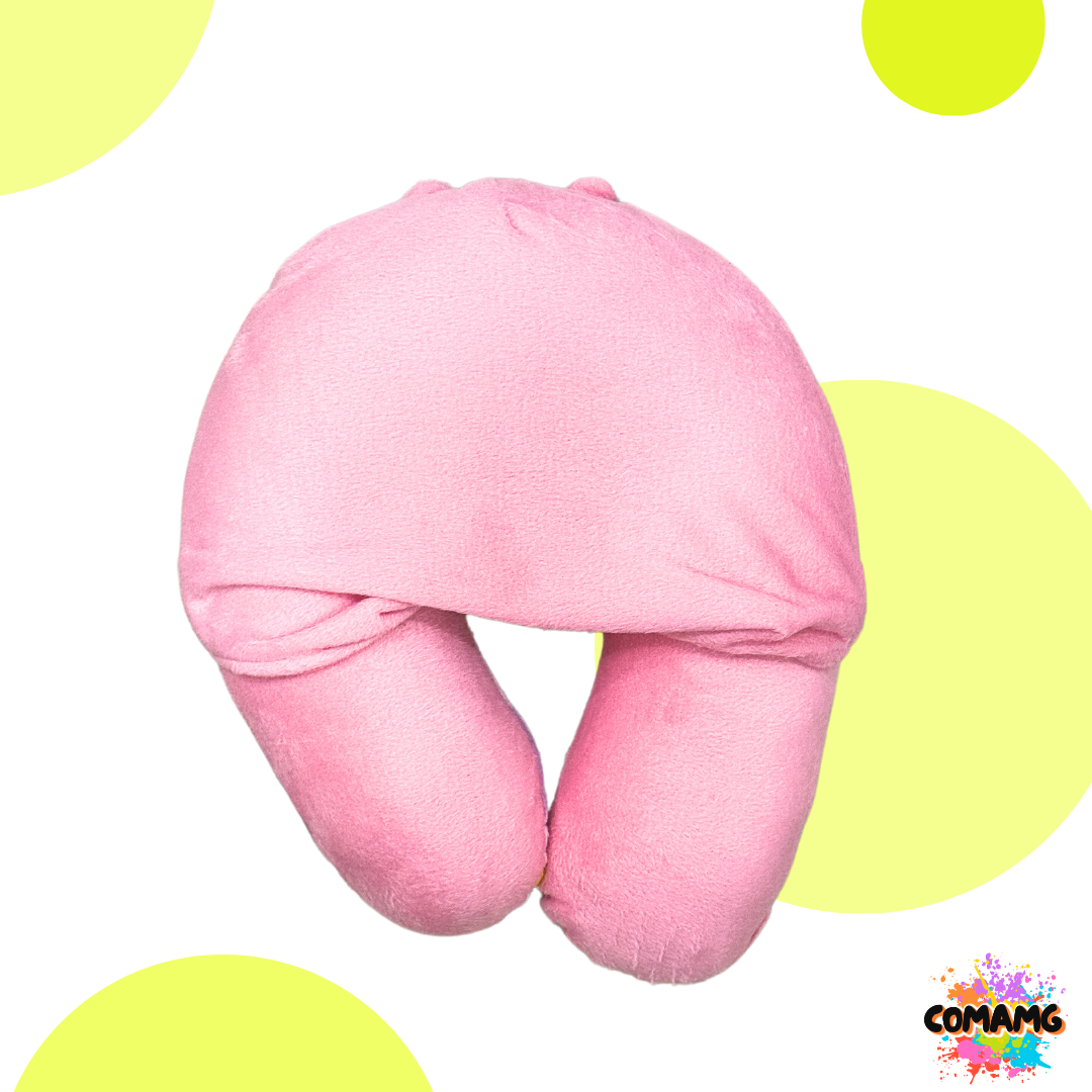 Donald Duck หมอนรองคอ แบบมีหมวก โดนัลด์ดั๊ก เดซี่ดั๊ก รุ่นลายทาง (Daisy) ลิขสิทธิ์แท้