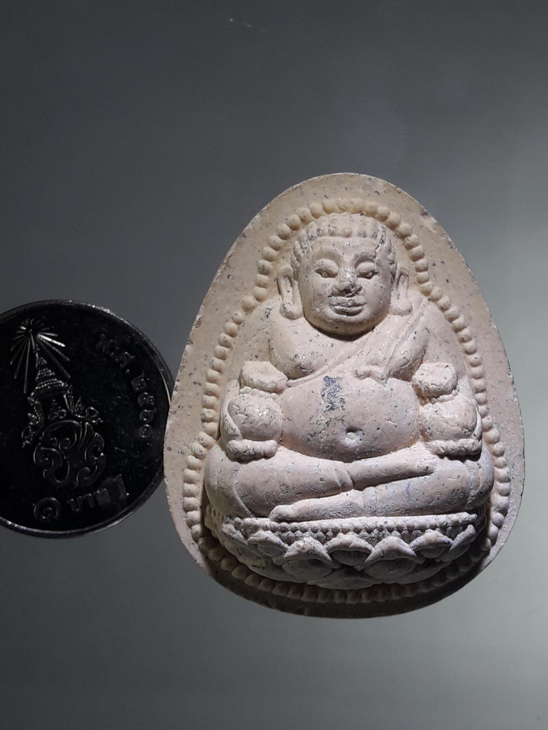 รหัสสินค้า พระเนื้อดิน ผง ว่าน 10421 พระสังกัจจายน์เนื้อผง หลวงพ่อไสว วัดปรีดาราม จังหวัดนครปฐม สร้างปี 2541