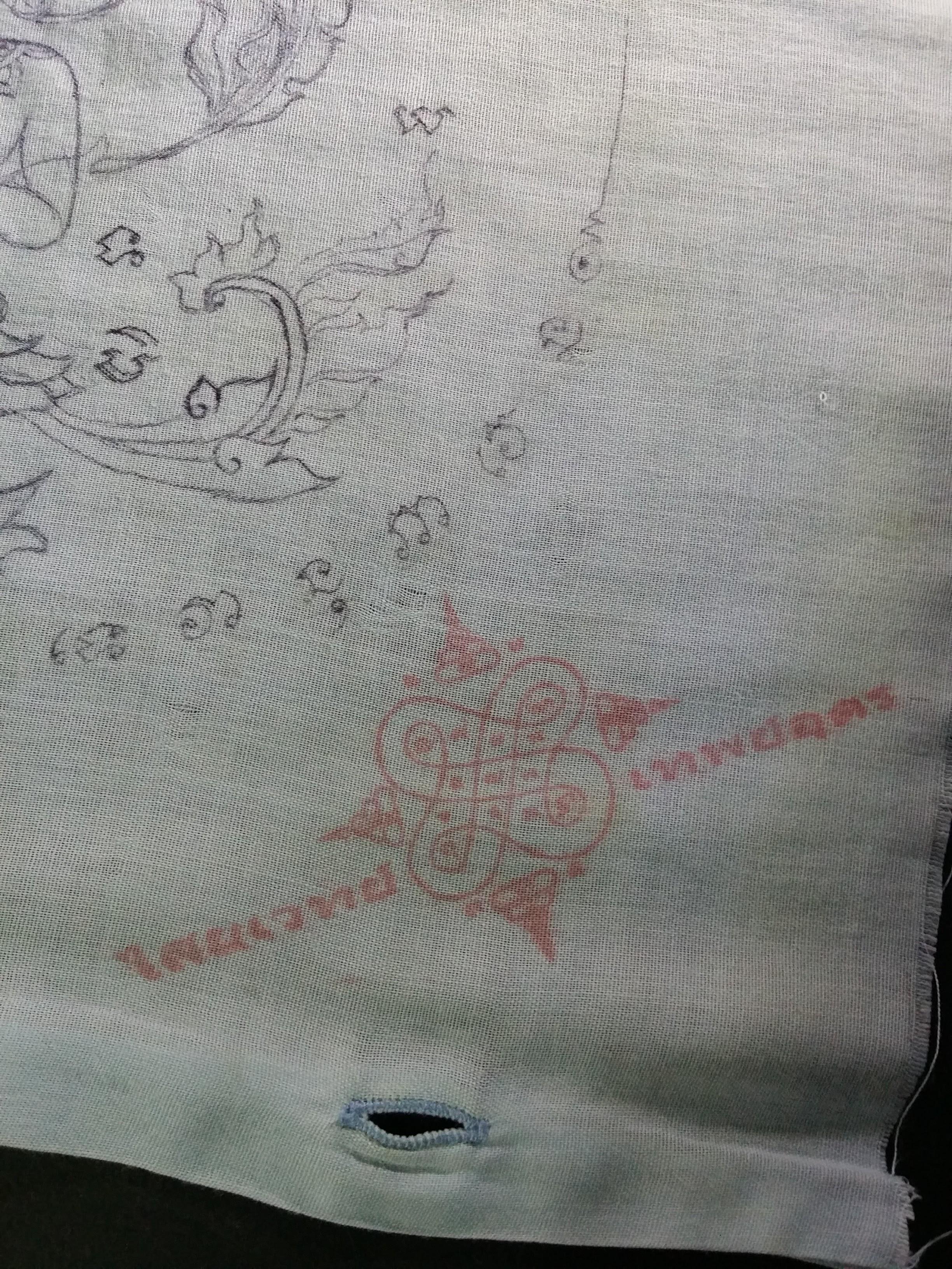 รหัสสินค้า ผ้ายันต์สำนักต่างๆ 023 ผ้ายันต์เทพพนม เขียนมือ สํานักไสยเวทย์เทพย์อุดร