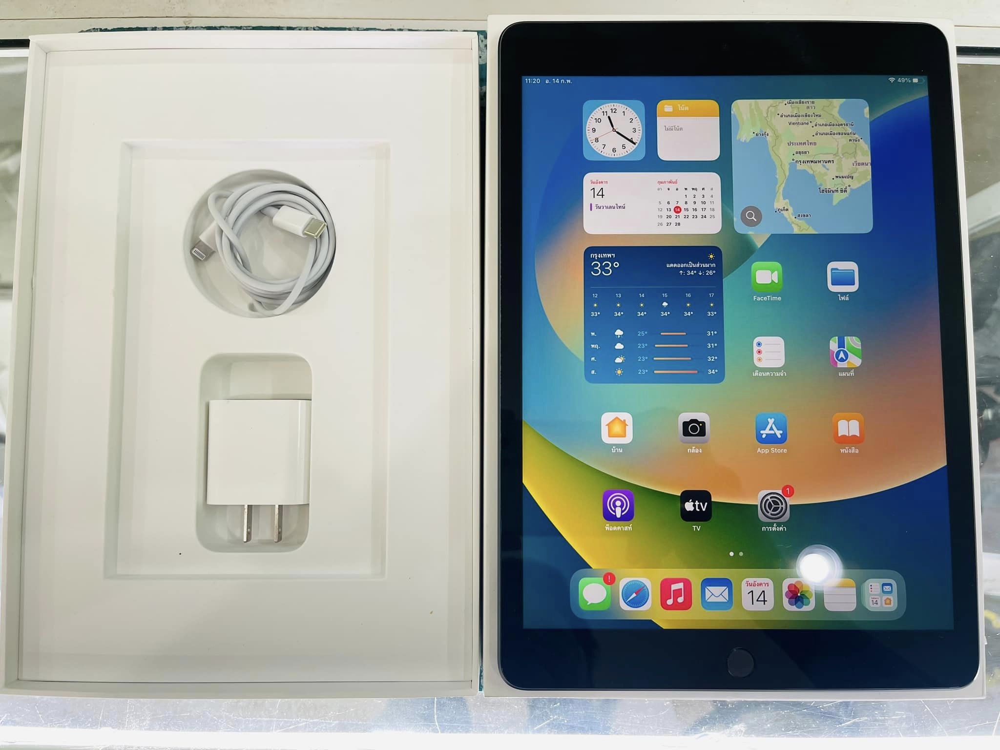 ( SOLD OUT ) iPad Gen9 64GB Wifi Model TH ประกันเหลือ