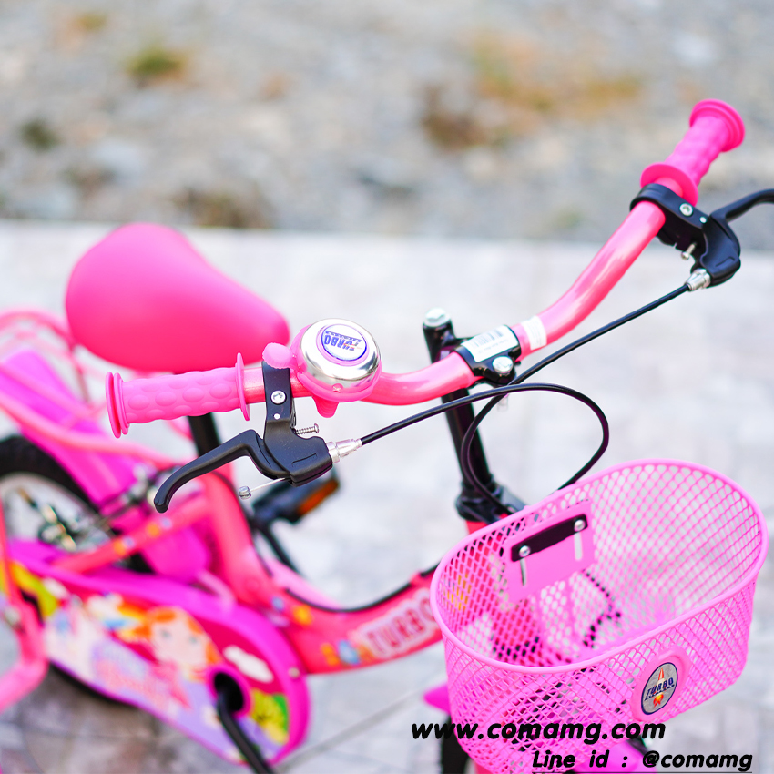 จักรยานเด็ก 12นิ้ว จักรยานTurbo จักรยานเด็กผู้หญิง สีชมพู ของใหม่