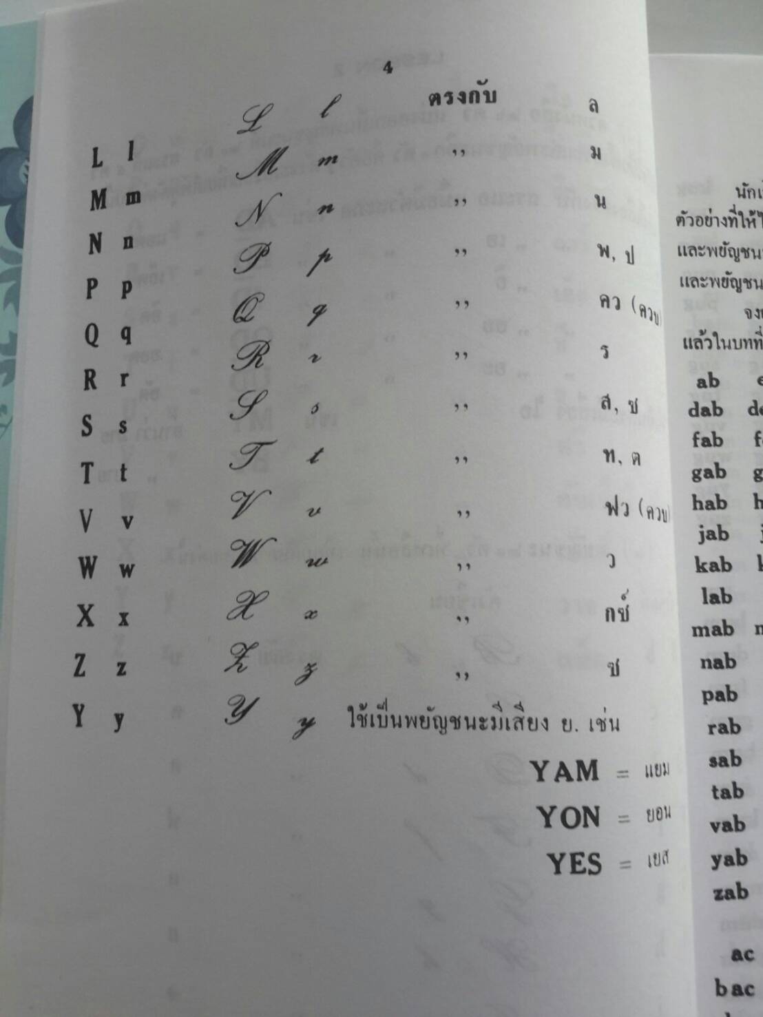 แบบหัดอ่าน และหัดเขียนภาษาอังกฤษ โดยท่านผู้หญิงยสวดี อำพรไพศาล