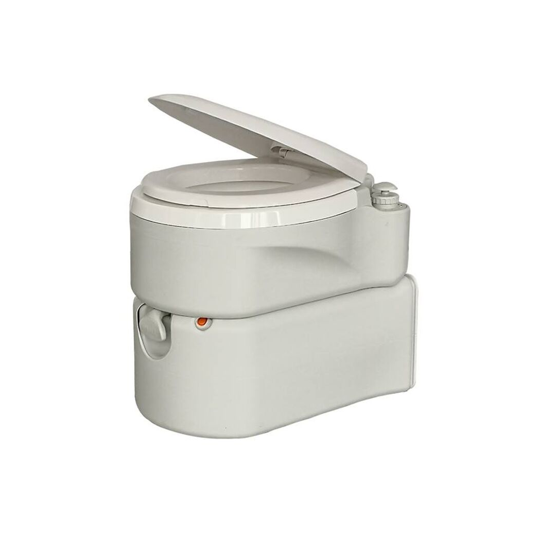 สุขาเคลื่อนที่รุ่น Premium Pro ฝารองนั่งแบบวงรี ความจุน้ำสะอาด 17 ลิตร ความจุของเสีย 24 ลิตร ฟรีสายฉีดชำระ