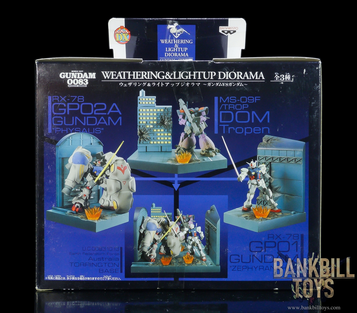 กันดั้ม Banpresto Weathering & Light Up Diorama ~Gundam VS Gundam~ MS-09F/trop Dom Tropen