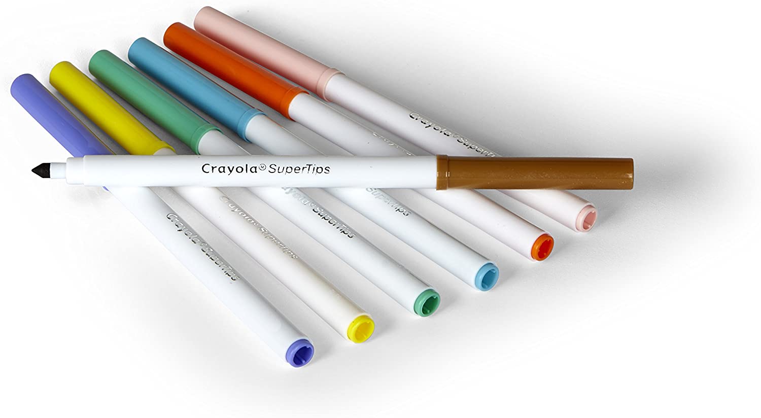 สีเมจิก Crayola SuperTips สีล้างออกได้ หัวแบบซุปเปอร์ทิปส์ วาดเส้นบางและหนาได้ในแท่งเดียว