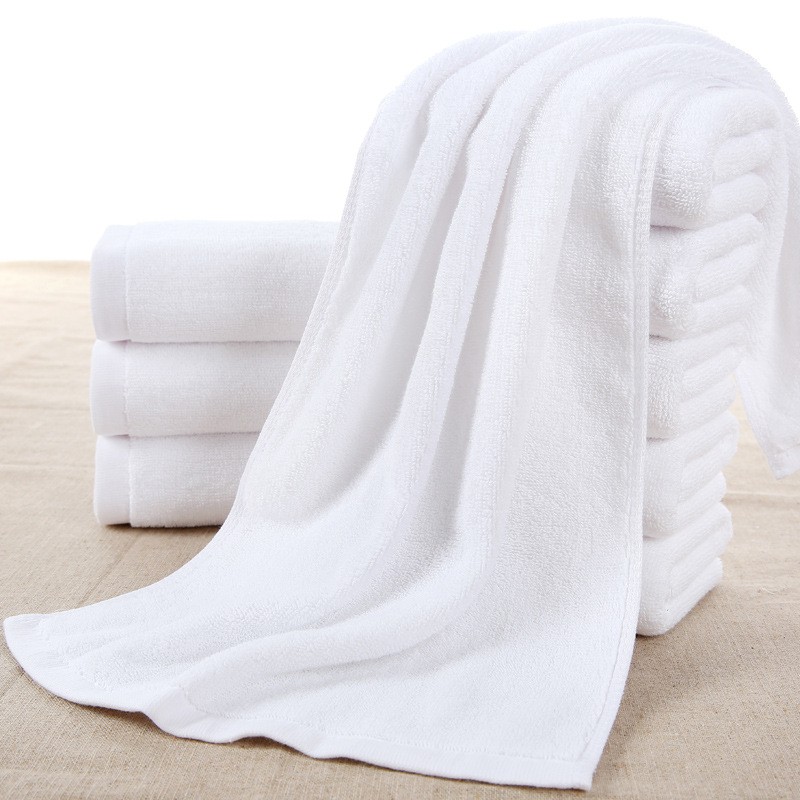 ผ้าขนหนูเช็ดตัวสีขาว Cotton100% ผ้าขนหนูเกรดโรงแรม