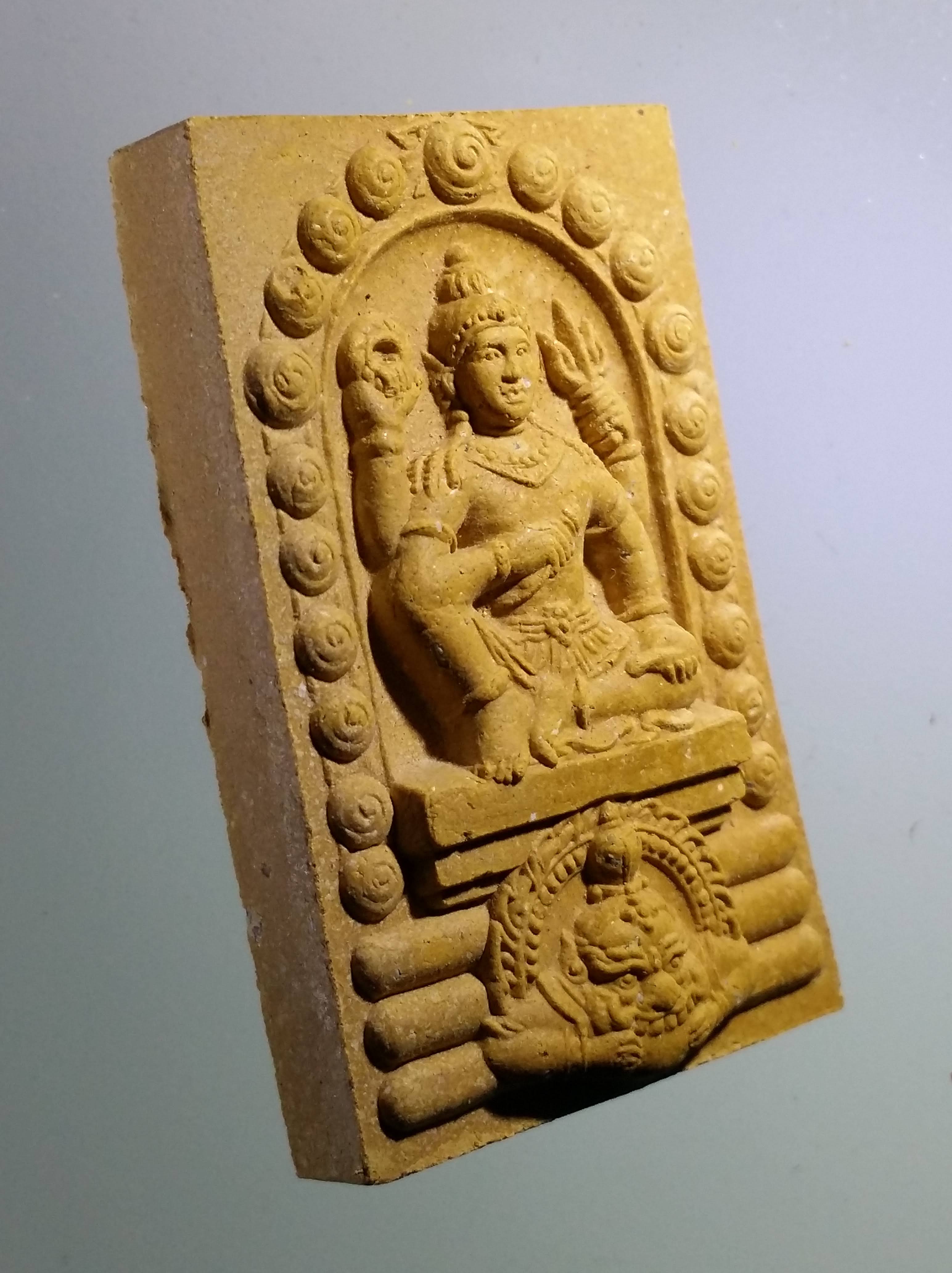 รหัสสินค้า จตุคามรามเทพ 485 พระเทวราชโพธิสัตว์จตุคามรามเทพ หลังพระแม่ธรณีบีบมวยผม รุ่น สิริมงคล ปี 49