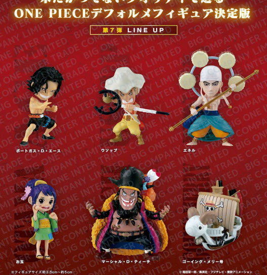 <Preorderปิดรับวันที่ 7/6/2022 >เปิดรับPreorder มีค่ามัดจำ 100 บาท From TV animation ONE PIECE ONEPI NO MI 7 set of 6