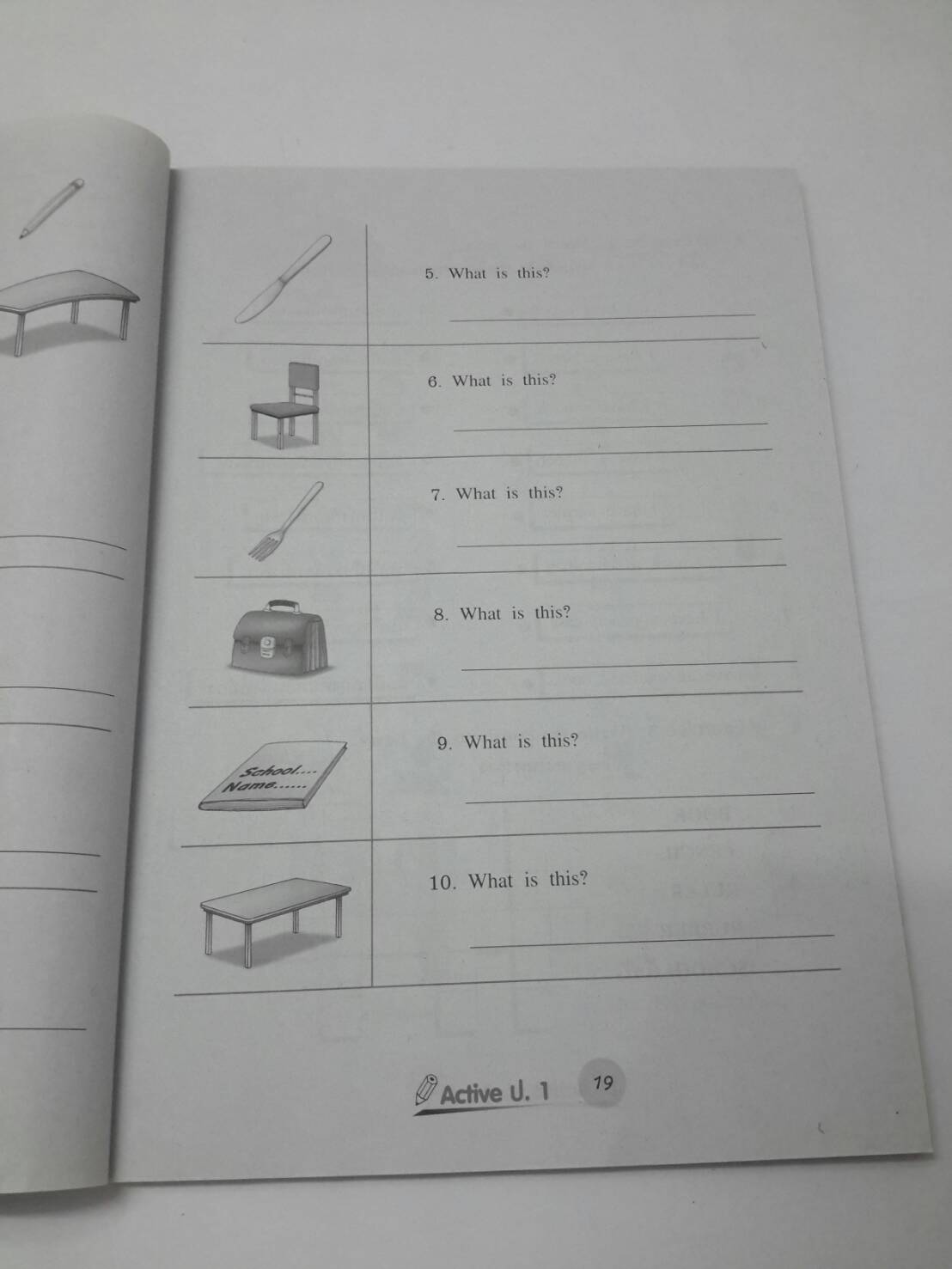 หนังสือ New Active English ป.1 หนังสือฝึกหัดพูดและเขียน สำนักพิมพ์ อจท