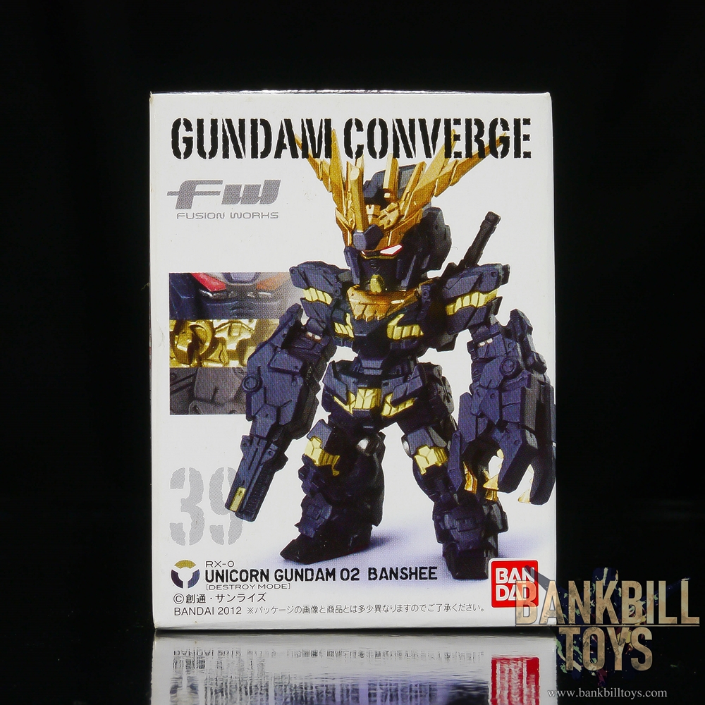 กันดั้ม Bandai Candy Toy FW Gundam Converge 7 No.39 RX-0 Unicorn Gundam 02 Banshee [Destroy Mode]