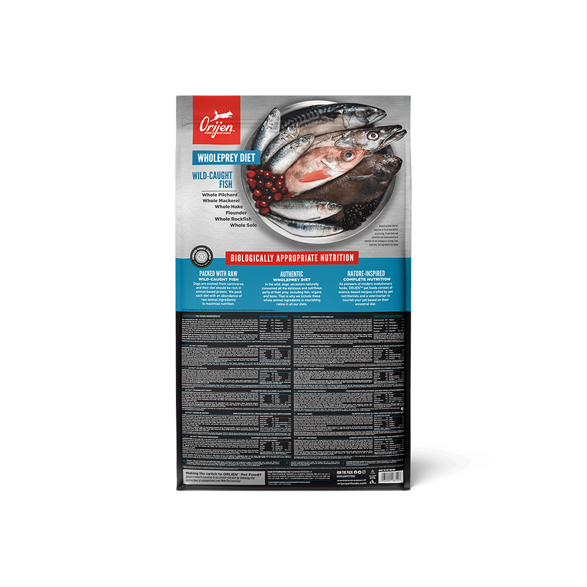 ORIJEN Small Breed Marine Fish อาหารสุนัขพันธุ์เล็ก ทุกช่วงวัย สูตรปลาทะเล ขนาด 1.8kg