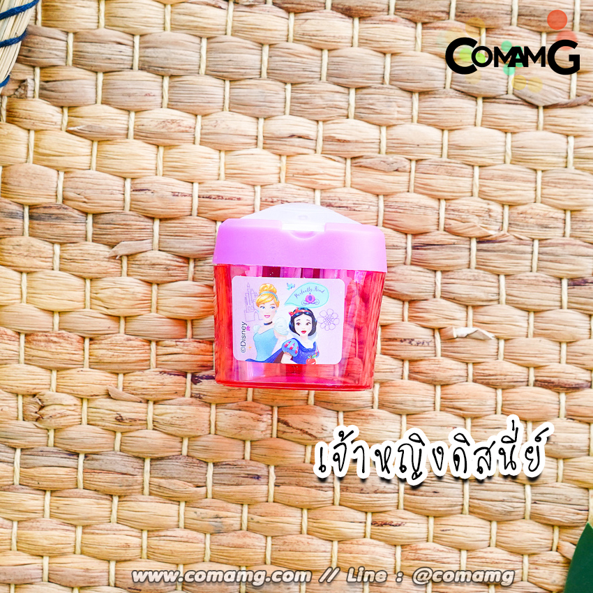 กบเหลาดินสอ 2ช่อง แบบมีฝาปิด ลายการ์ตูนลิขสิทธิแท้