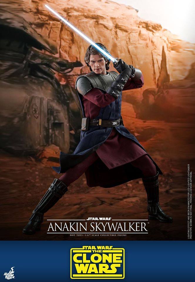 เปิดรับPreorder มัดจำ 4145 บาท Hot Toys:TMS019 1/6 Anakin Skywalker: Star Wars The Clone Wars