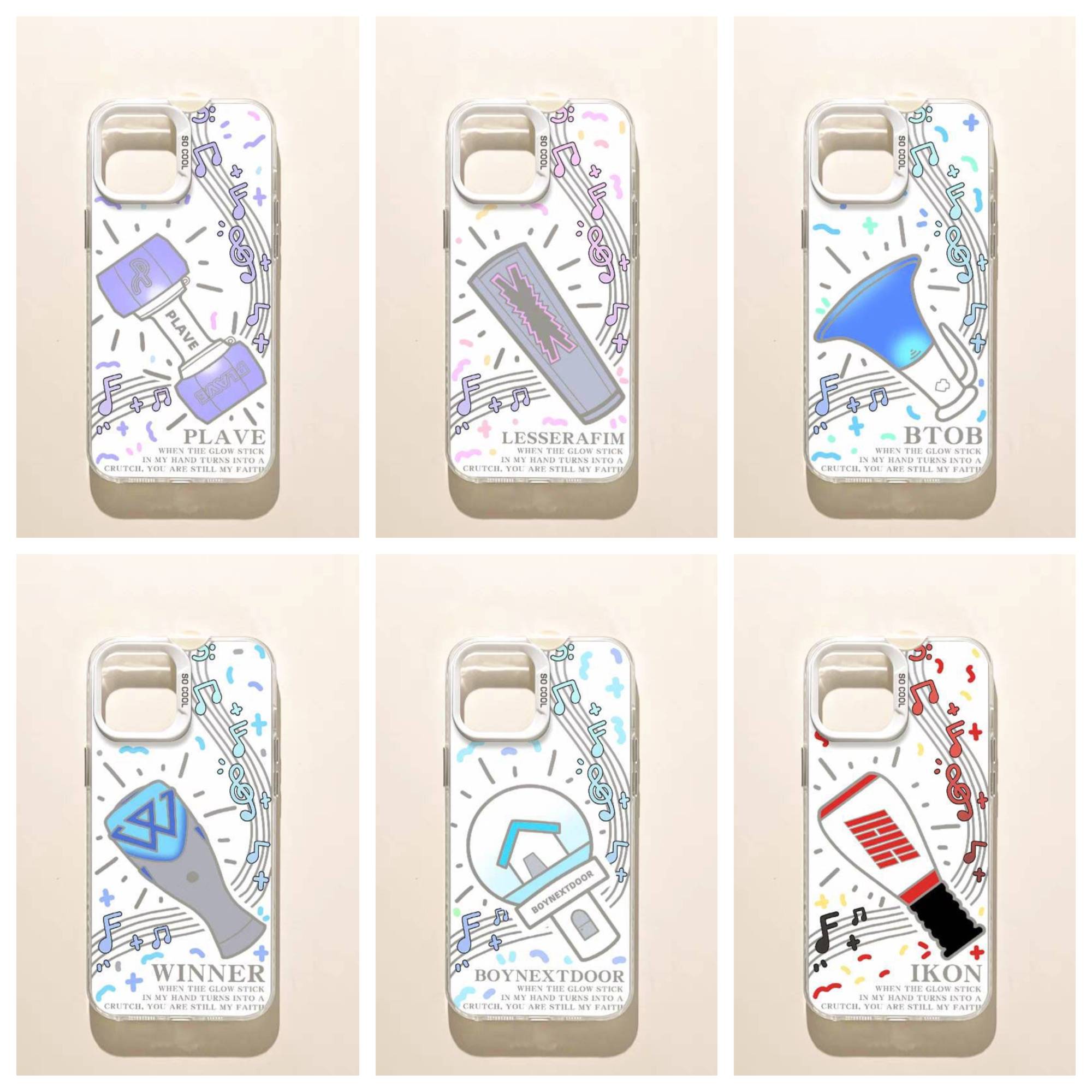 เคสโทรศัพท์มือถือแท่งไฟ เคสบง : #PLAVE #LESSERAFIM #BTOB #WINNER #BOYNEXTDOOR #IKON