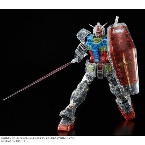 เปิดรับPreorder มัดจำ 700 บาท P-bandai Clear Color Body Part for PG UNLEASHED RX-78-2 Gundam โมเดลประกอบ *เฉพาะพาสเกาะครับ **
