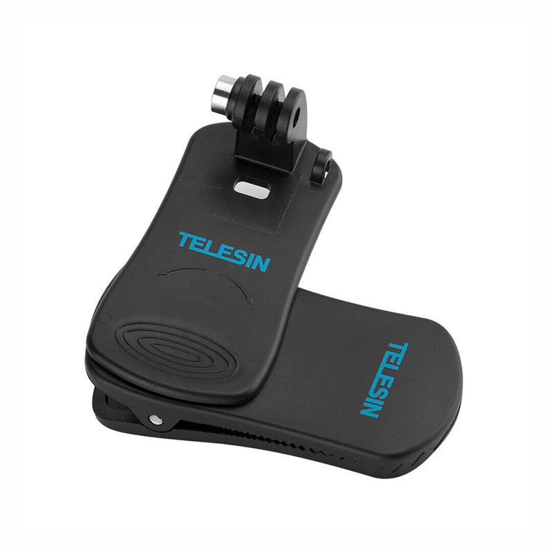 Telesin Backpack Clip GoPro Mount 360 Degree Rotary คลิปหนีบติด หมุนได้ 360 องศา คลิปหนีบกระเป๋า หนีบหมวก
