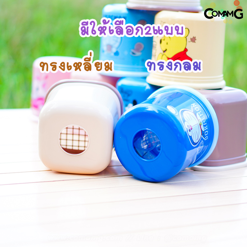 กล่องใส่ทิชชู่ กลมและเหลี่ยม ที่ใส่กระดาษทิชชู่ลายการ์ตูน ลิขสิทธิ์แท้