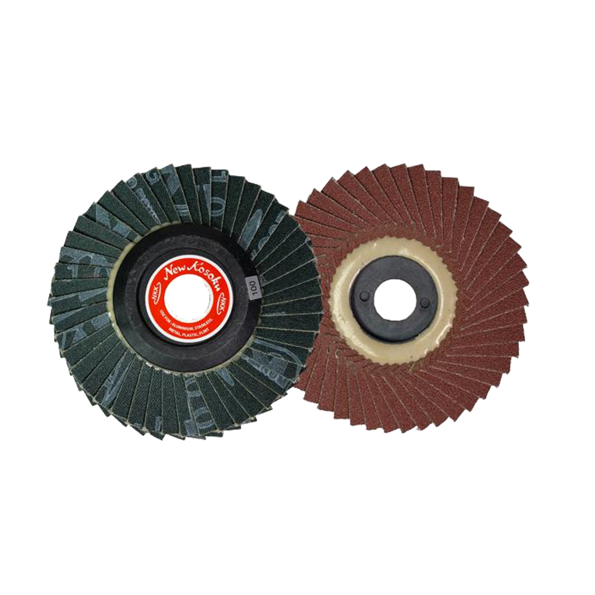 NKK จานทรายหลังอ่อน (ผ้า KMCA) C-1 FLEXIBLE FLAP DISEC ขนาด 4"x16 46P เบอร์ 180