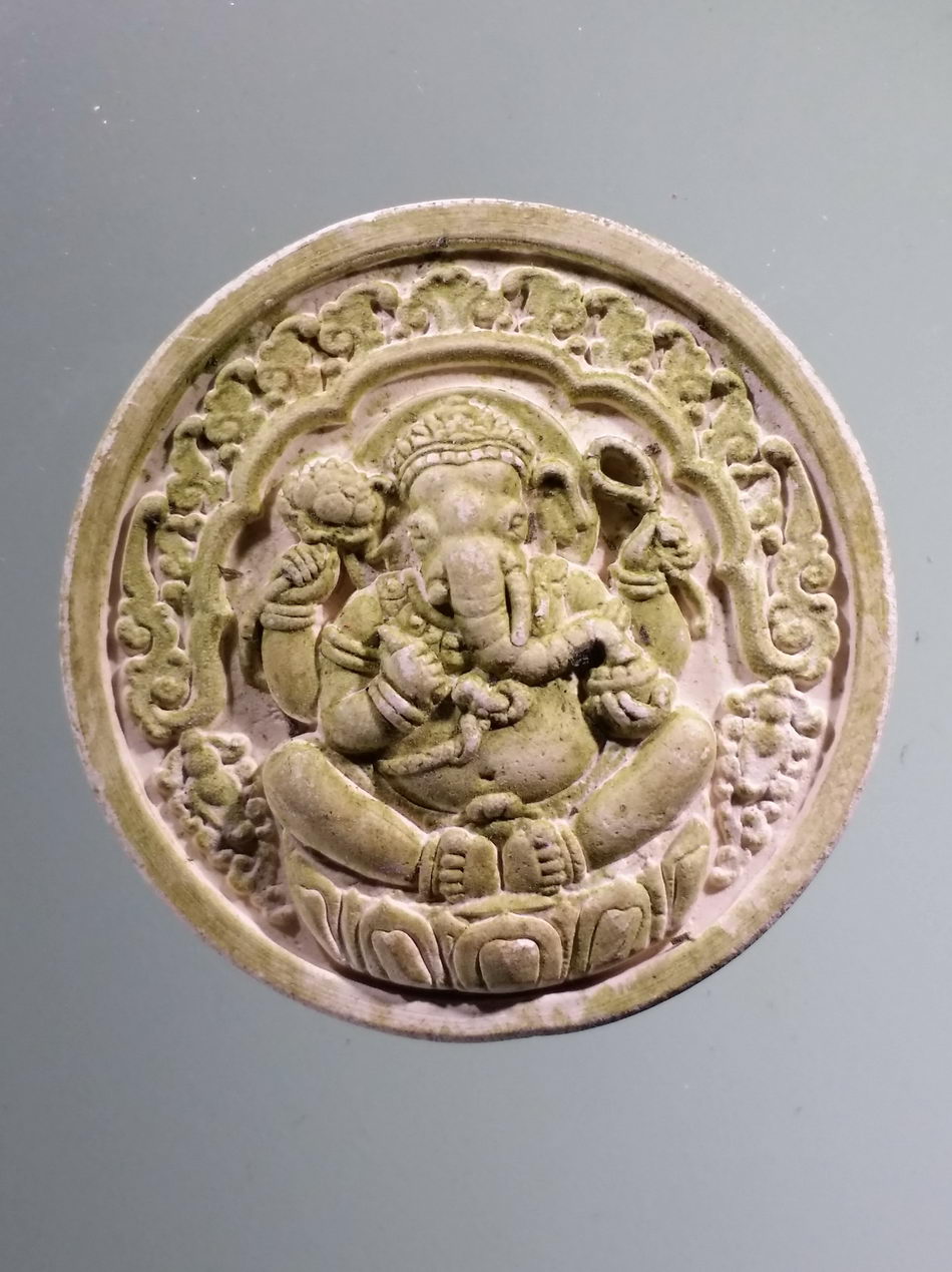 รหัสสินค้า จตุคามรามเทพ 298 พระพิฆเณศวรเทพเจ้าแห่งความสำเร็จ หลังพระบรมธาตุไชยา ปลุกเสกพิธีจตุคามรามเทพ ไม่มีกล่อง