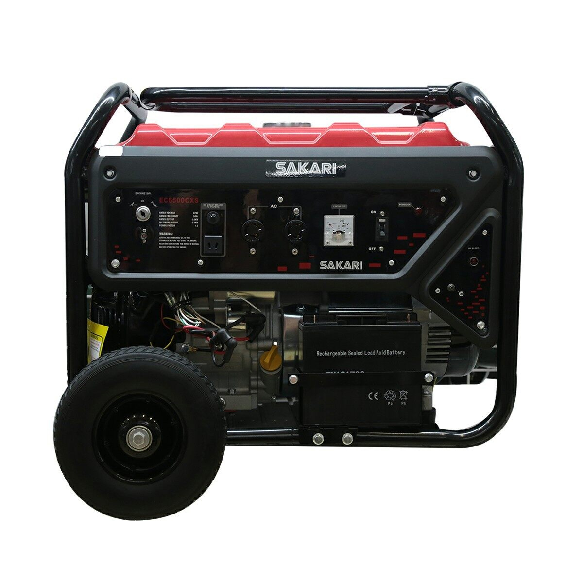 SAKARI เครื่องกำเนิดไฟฟ้าเบนซิน 5500W (กุญแจสตาร์ท) [EC6500CXS]