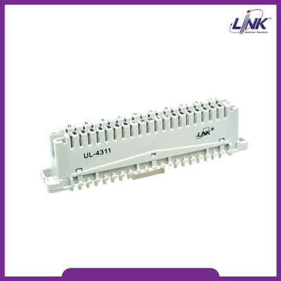 UL-4311 TELEPHONE CONNECTION MODULE 10 Pair (TOT Spec # OES 002 001 02) (เทอร์มินอลโทรศัพท์ สีเทา)
