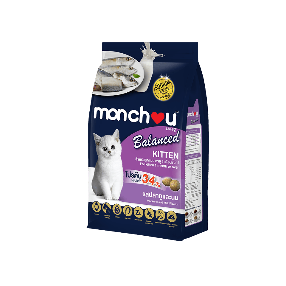 Monchou Balance ชนิดเม็ด บาลานซ์ ขนาด 2.6กก. (Kitten) / 2.7กก. (Adult)