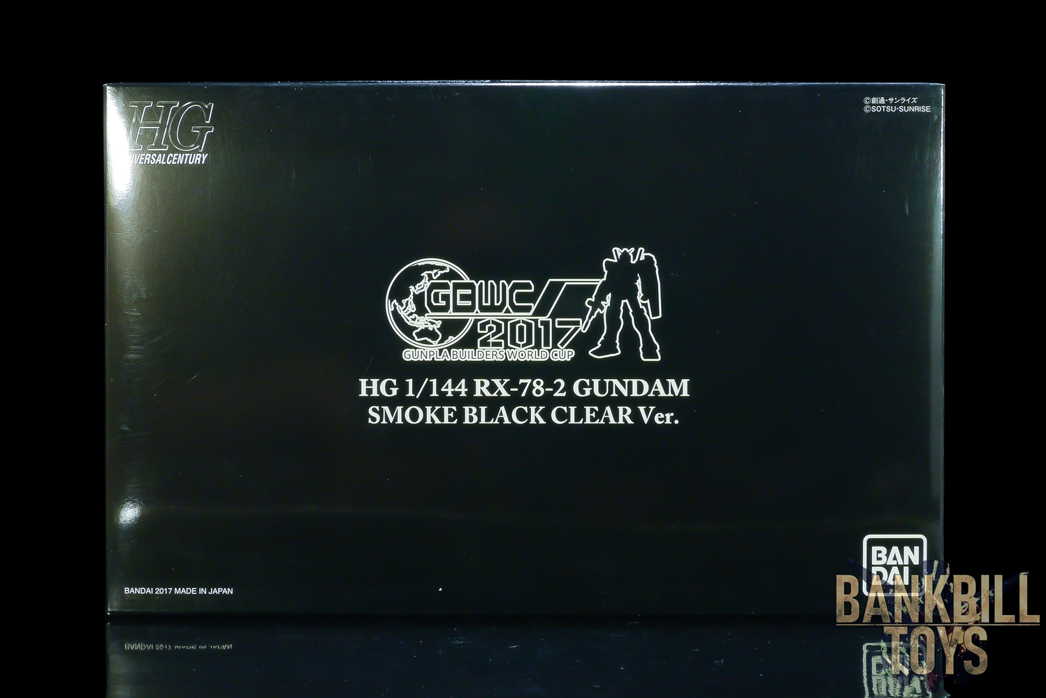 กันดั้ม Bandai GBWC Gunpla Builders World Cup 2017 Limited HGUC 1/144 RX-78-2 Gundam Smoke Black Clear Ver.