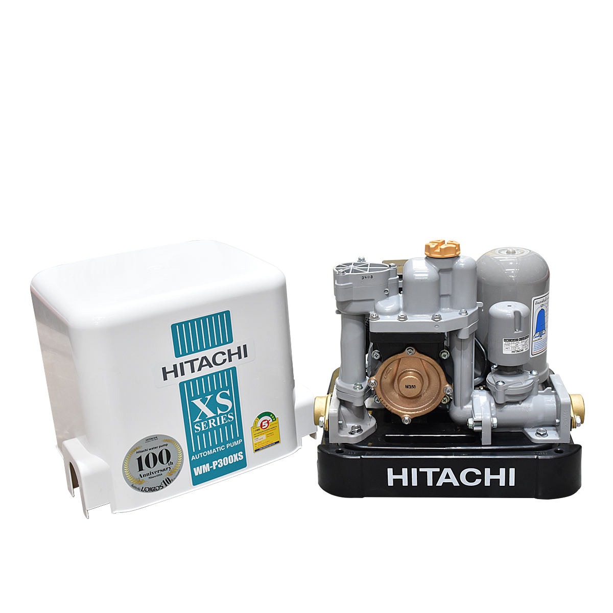 HITACHI ปั๊มน้ำอัตโนมัติ แรงดันคงที่ 300 วัตต์ WM-P300XS