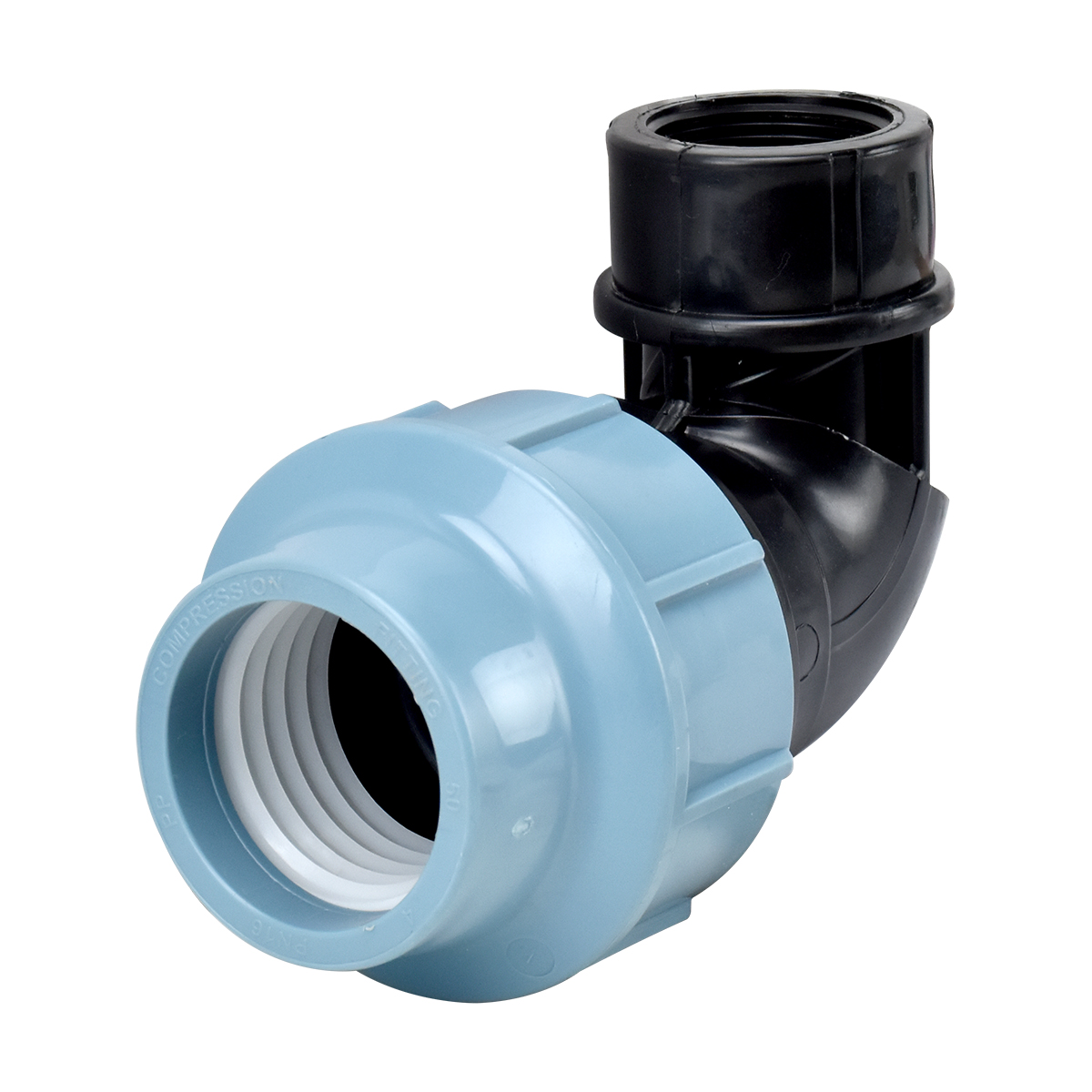 LOTUS ข้องอ 90 เกลียวใน HDPE 63mmx2"