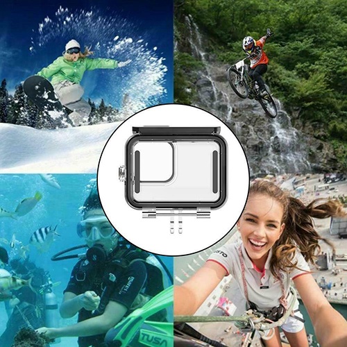 GoPro 11 /10 / 9 Telesin Waterproof Case + Filter 50M Waterproof Lens Filter + Film เคสกันน้ำ + ฟิลเตอร์ + ฟิล์ม