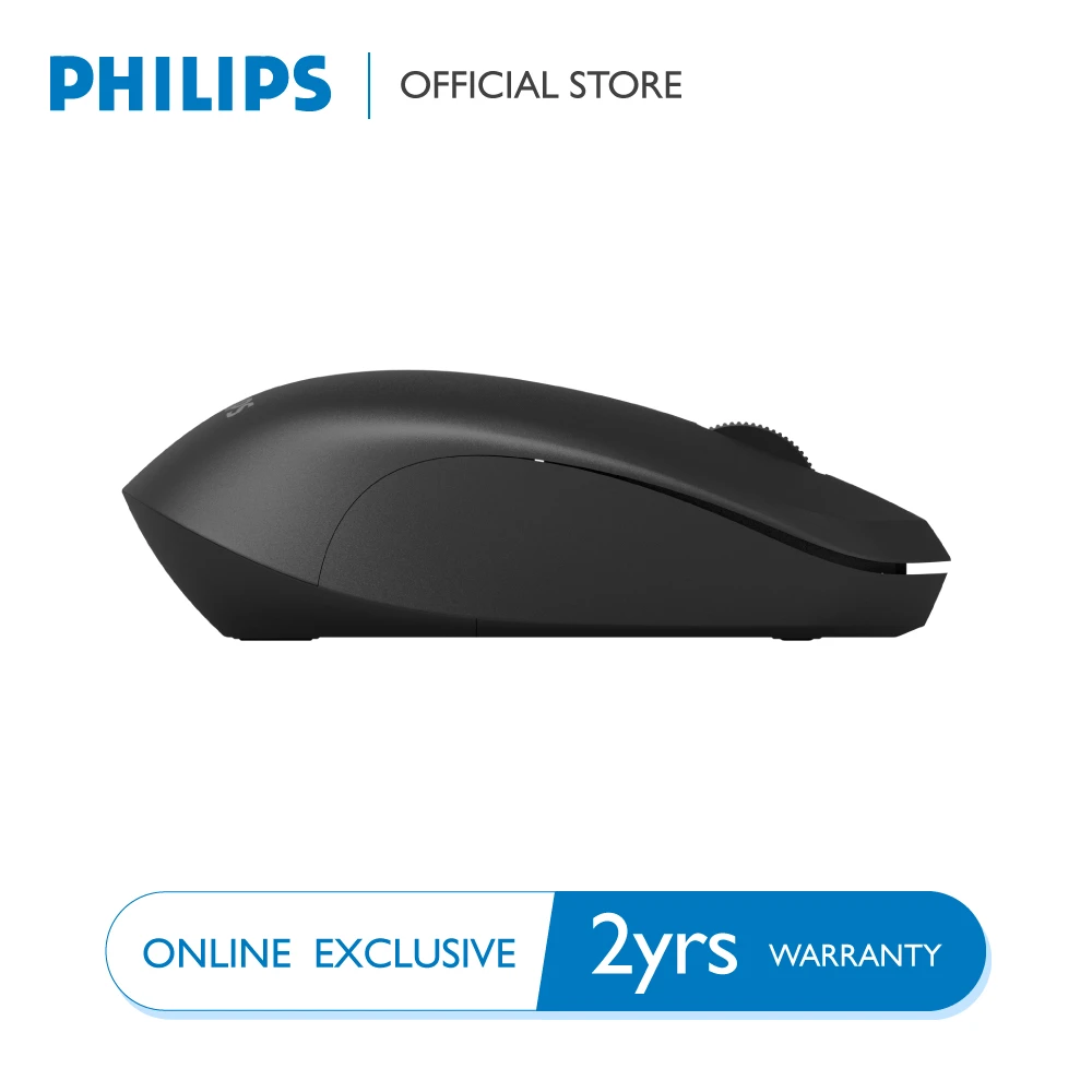 Mouse เมาส์ไร้สาย Philips M344 Wireless Mouse 2.4GHz SPK7344 ใช้งานง่าย พกพาสะดวก