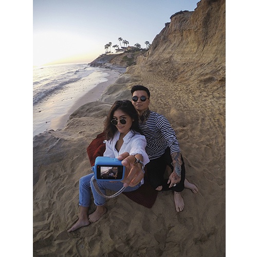 GoPro 11 / 10 / 9 Sleeve + Lanyard Blue ซิลิโคนพร้อมสายคล้องคอ สีฟ้า