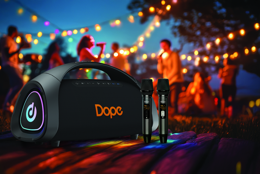 Dope Extreme Boom Party Speaker 200W RMS with Mictrophone ลำโพงบลูทูธ Dope Extreme Boom กำลังขับ 200W พร้อมไมค์ไร้สาย