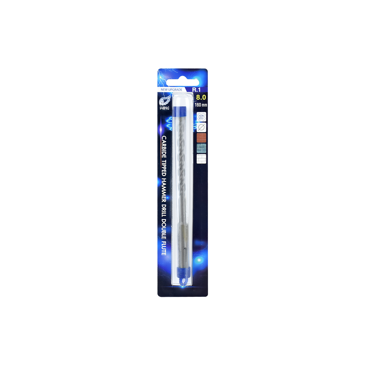 WING ดอกเจาะปูนโรตารี่ R.1#8*160mm.
